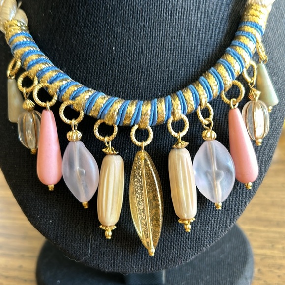 Vintage Egyptian Look Rope Charm Necklace - Picture 9 of 13